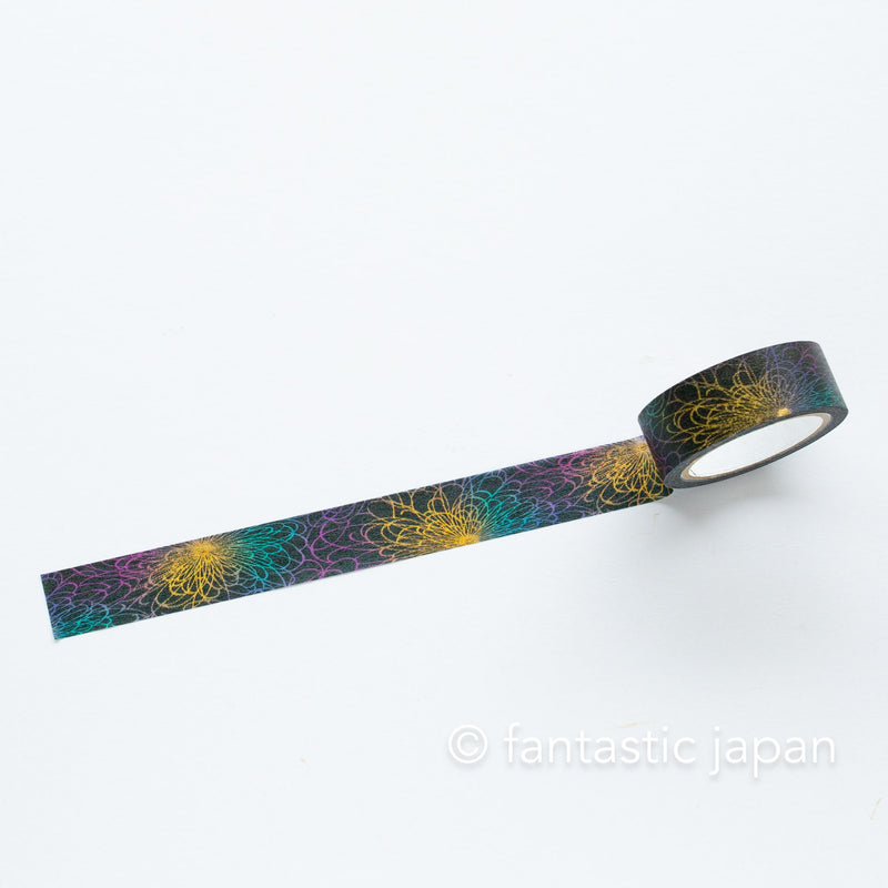 Gold Foil  Masking Tape -chrysanthemum- /SAIEN