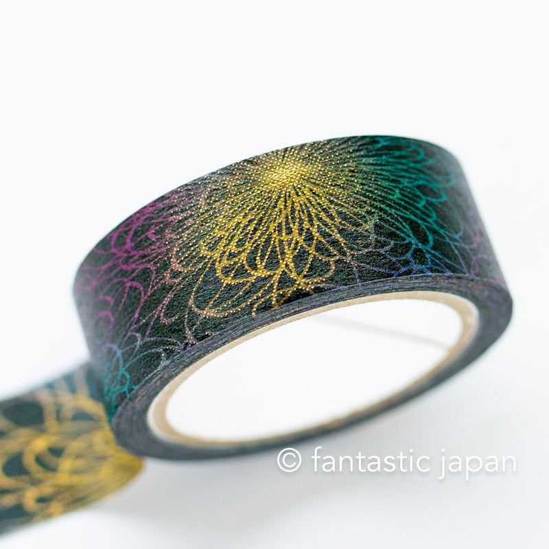 Gold Foil  Masking Tape -chrysanthemum- /SAIEN