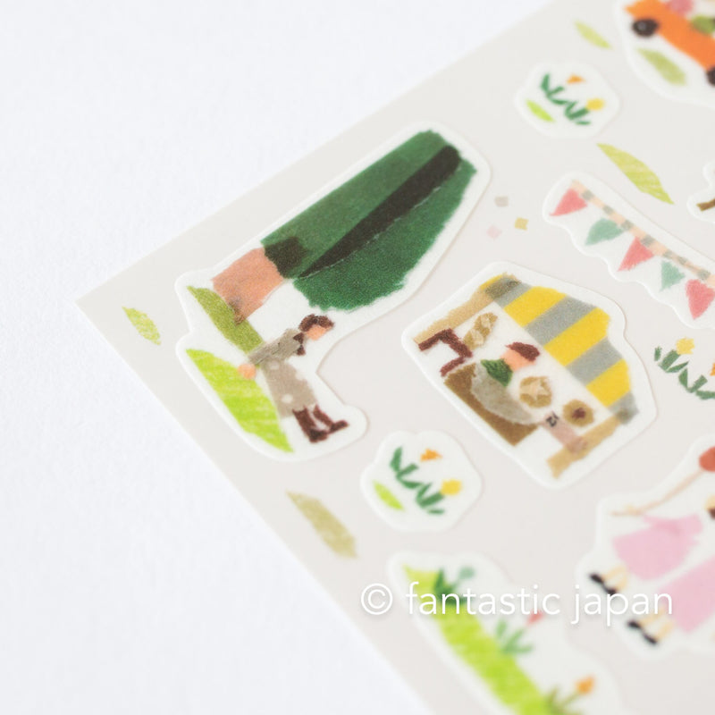 Washi sticker -Marche- by  Miki Tamura