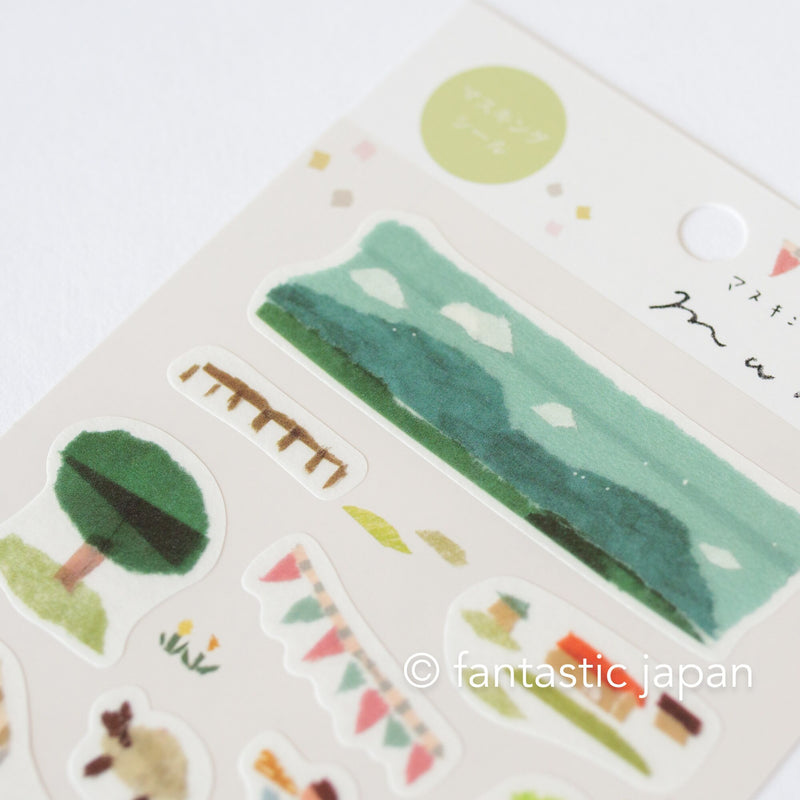 Washi sticker -Marche- by  Miki Tamura