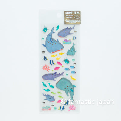 Hard gel 3D sticker -sharks-