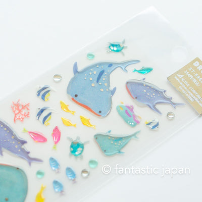 Hard gel 3D sticker -sharks-