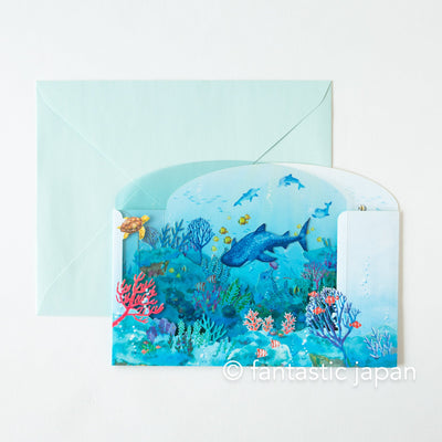 Summer 3D greeting card  -in the sea-