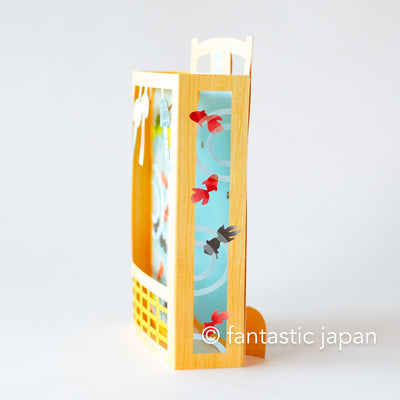 Melody and Light summer card -wind bell and goldfish-