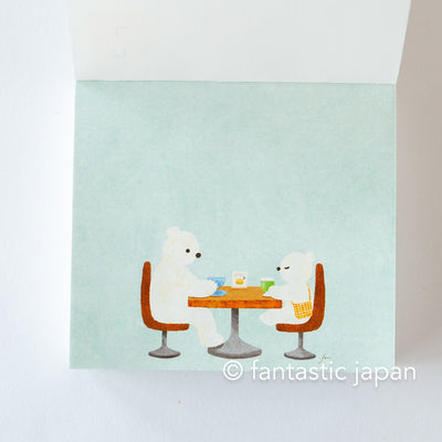 Block memo pad -tea time- by Mariko Fukuoka / cozyca products