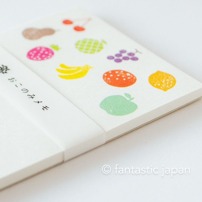 mizushima memo pad -fruits-