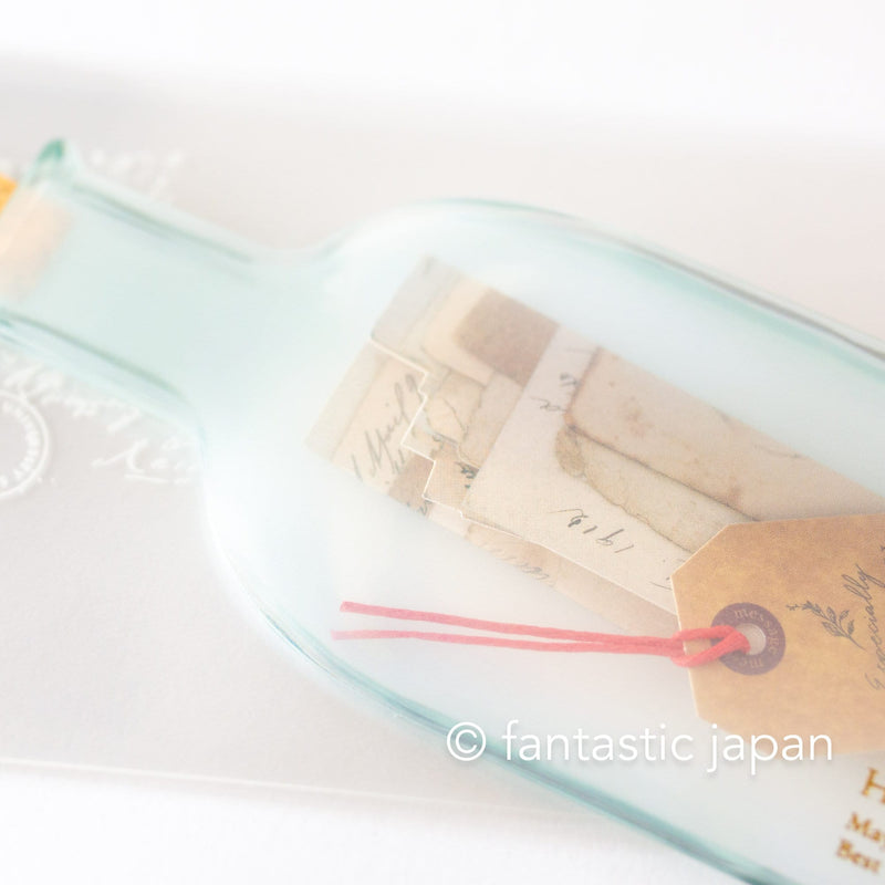 APJ Birthday card  / message in a bottle -clear- /