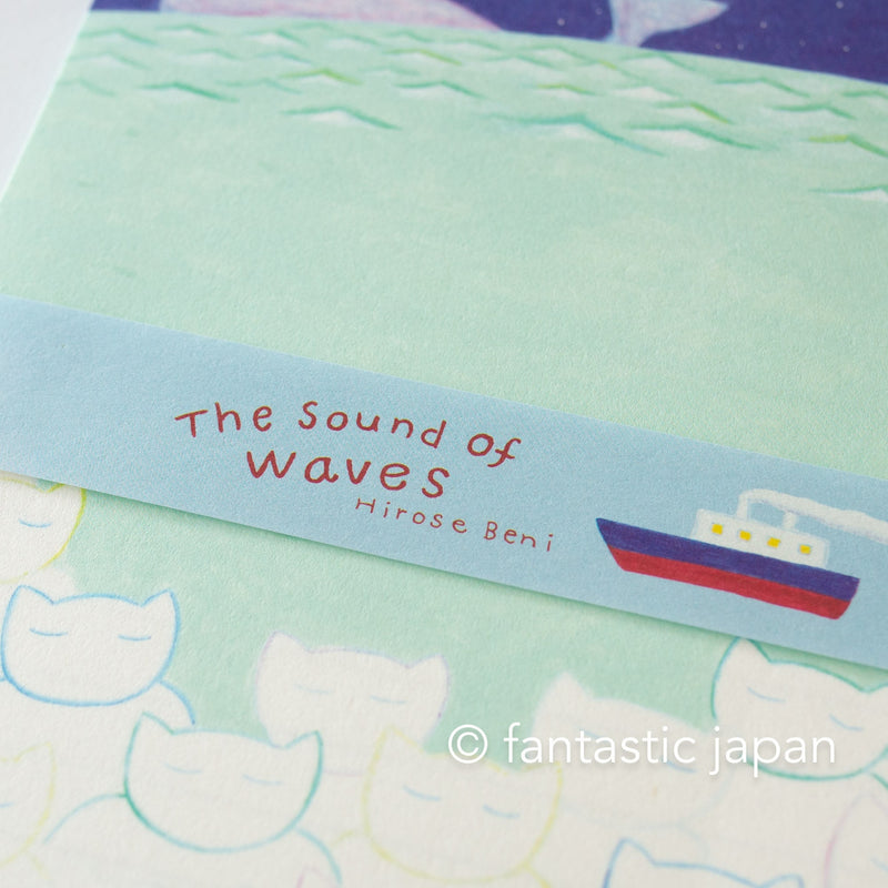 Japanese Letter Set -The sound of waves- by Hirose Beni / cozyca products