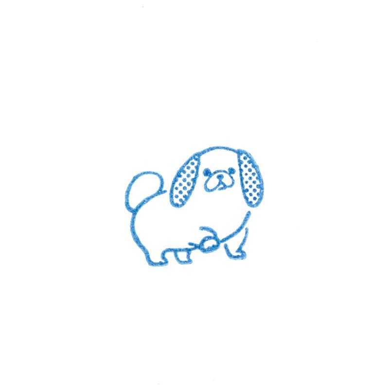 HITOTOKI / KORI JIRUSHI stamp small size - Pekingese - / CLS22-019