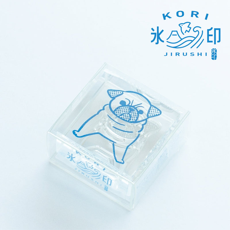 HITOTOKI / KORI JIRUSHI stamp small large - pug - / CLS33-009