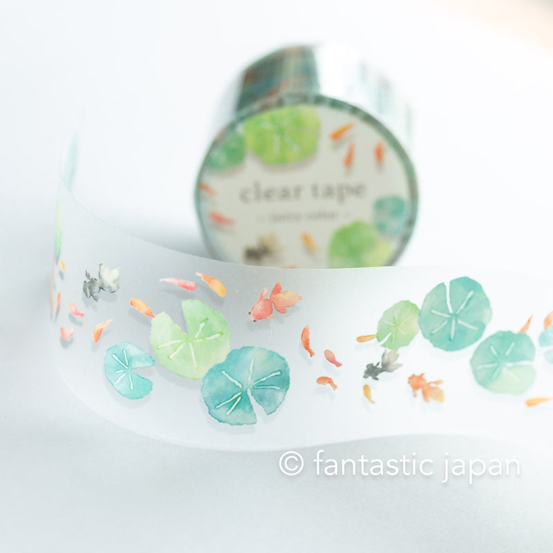 PET film tape / Clear tape -goldfish- /  mind wave /