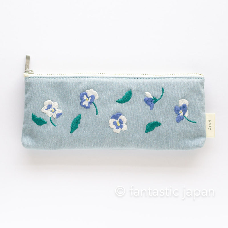 DELFONICS / posy pen pouch -pansy-