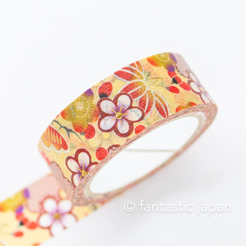 Gold Foil  Masking Tape -pine, bamboo and plum- /SAIEN