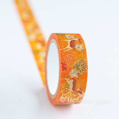 Gold Foil  Masking Tape -deer in autumn- /SAIEN