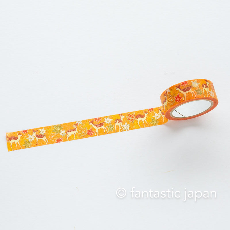 Gold Foil  Masking Tape -deer in autumn- /SAIEN