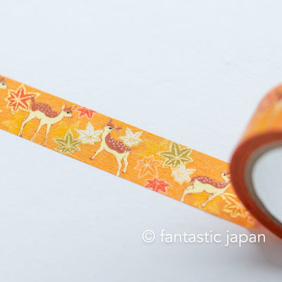 Gold Foil  Masking Tape -deer in autumn- /SAIEN