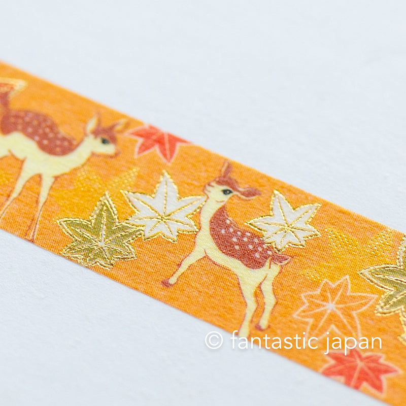 Gold Foil  Masking Tape -deer in autumn- /SAIEN