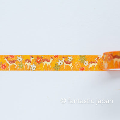 Gold Foil  Masking Tape -deer in autumn- /SAIEN