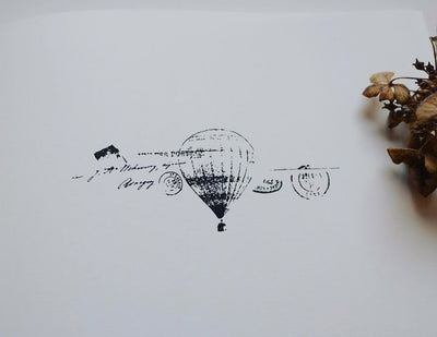 YOHAKU stamp - air balloon - / S-074