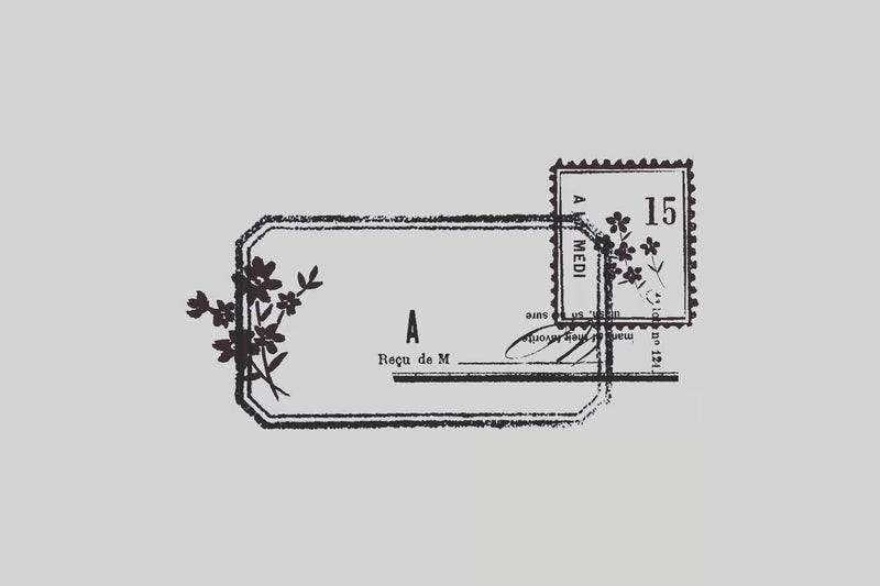 YOHAKU stamp - bouquet - / S-045