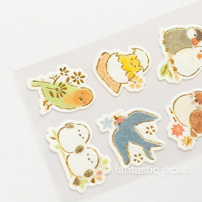 Washi Sticker -birds in the flower-