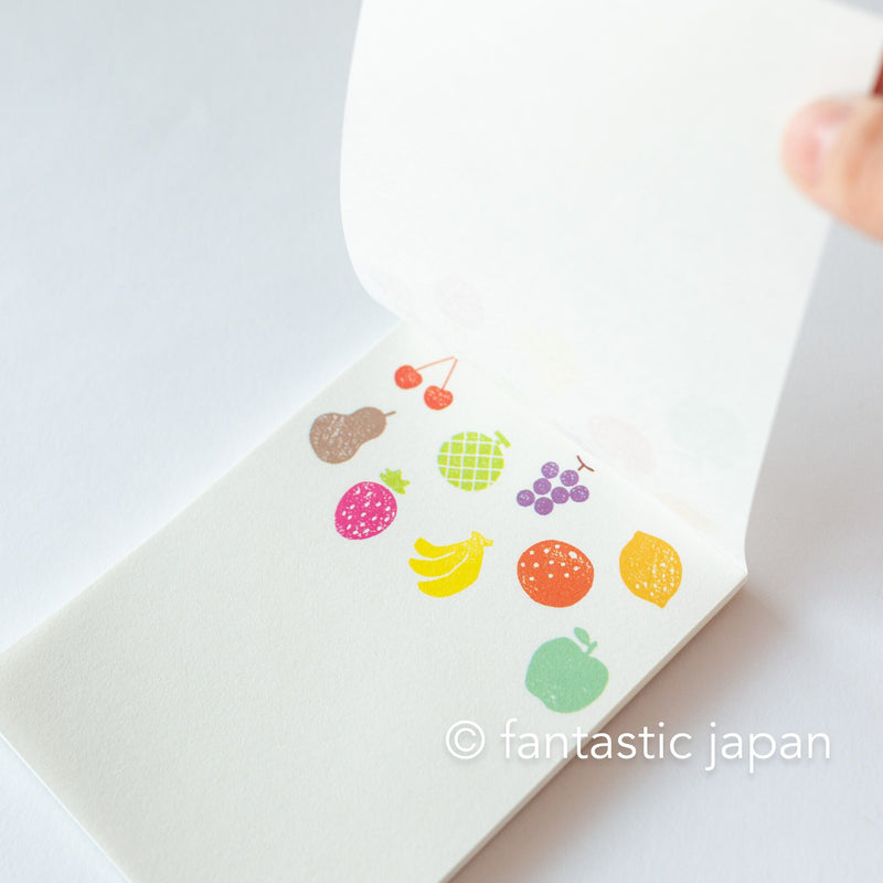 mizushima memo pad -fruits-