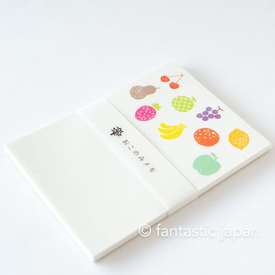 mizushima memo pad -fruits-