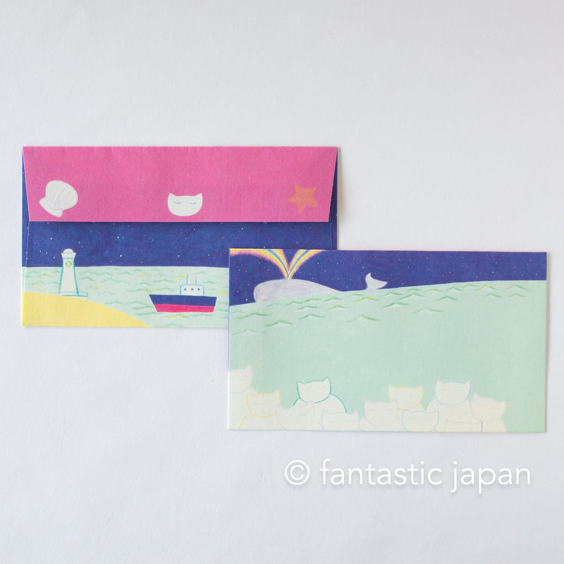 Japanese Letter Set -The sound of waves- by Hirose Beni / cozyca products