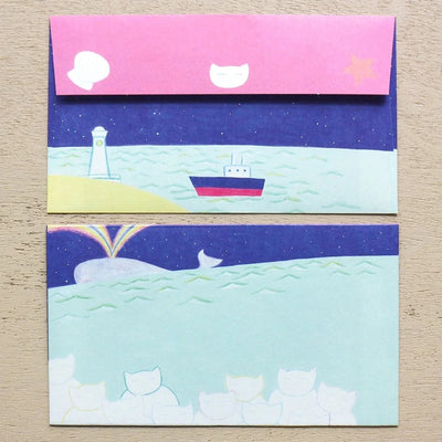 Japanese Letter Set -The sound of waves- by Hirose Beni / cozyca products