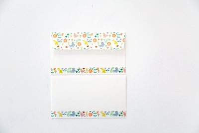 Japanese Writing Letter Set -KUSAMURA- by Aiko Fukawa/ Mino Washi / cozyca products/ Japanese washi paper letter set /made in Japan
