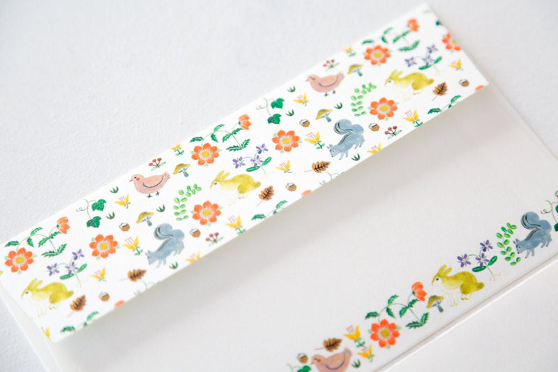 Japanese Writing Letter Set -KUSAMURA- by Aiko Fukawa/ Mino Washi / cozyca products/ Japanese washi paper letter set /made in Japan