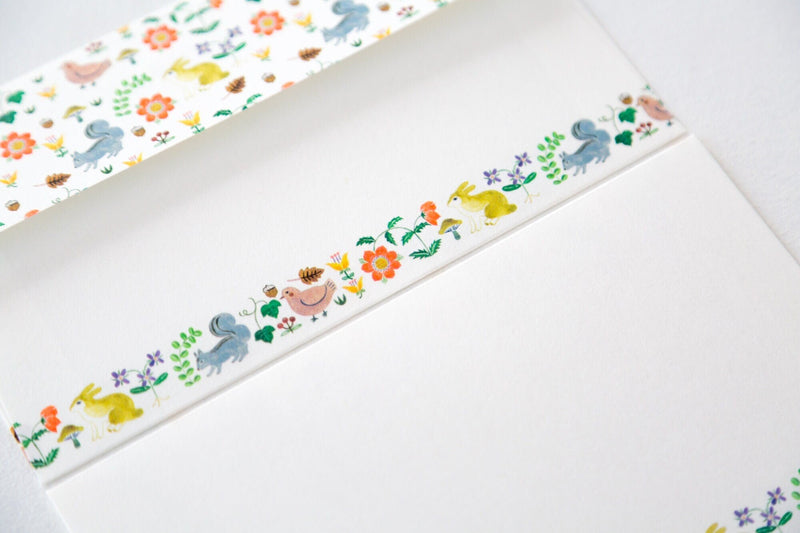 Japanese Writing Letter Set -KUSAMURA- by Aiko Fukawa/ Mino Washi / cozyca products/ Japanese washi paper letter set /made in Japan