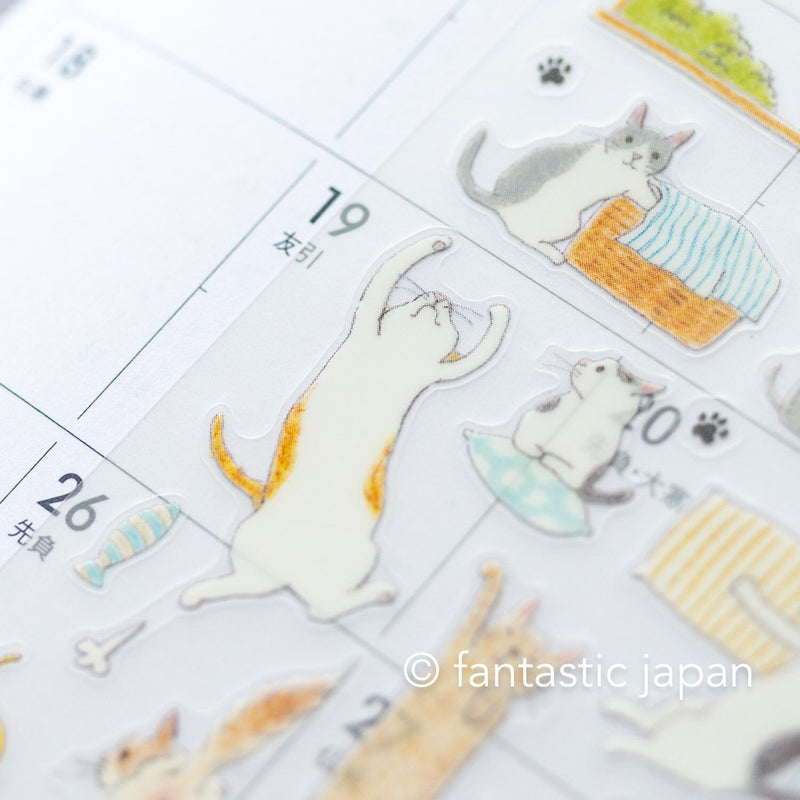 Schedule stickers -Cats M- / MIDORI