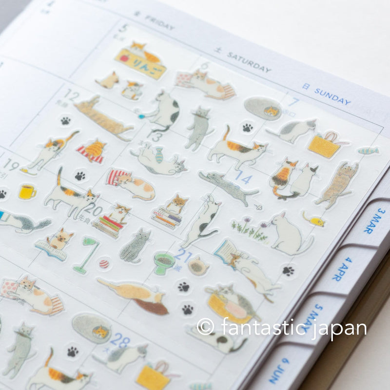 Schedule stickers -Cats S- / MIDORI