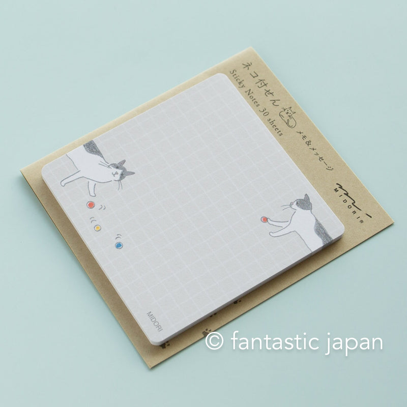 Sticky Notes -cat and ball- / MIDORI