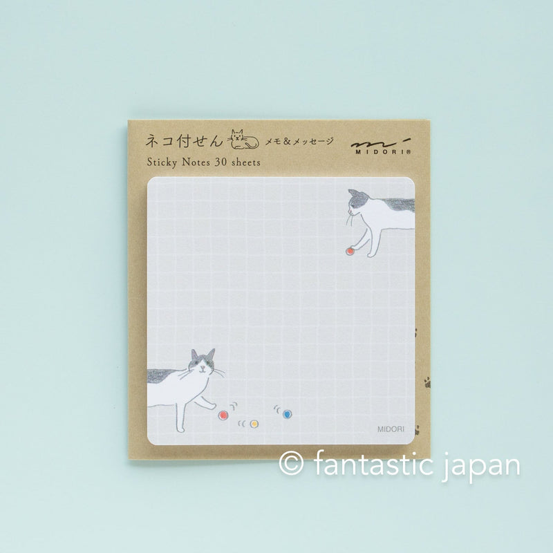 Sticky Notes -cat and ball- / MIDORI