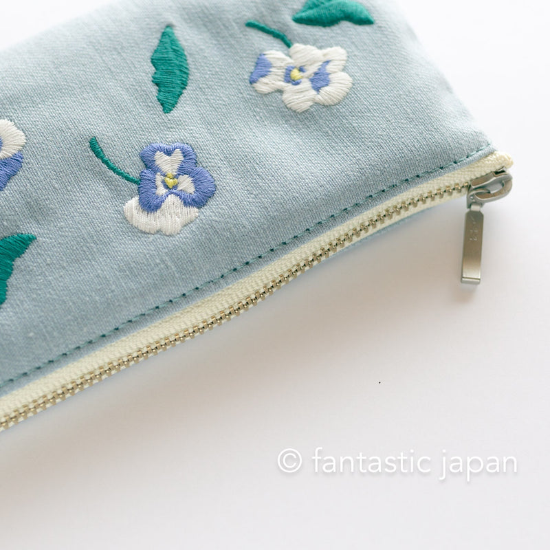 DELFONICS / posy pen pouch -pansy-