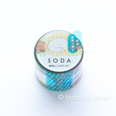 SODA / Clear PET roll sticker  -relax time-