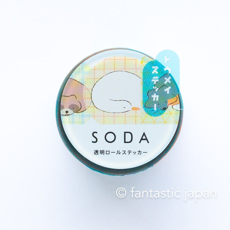 SODA / Clear PET roll sticker  -relax time-