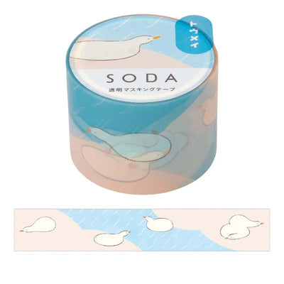 SODA / Clear PET masking tape  -water play- / 30mm