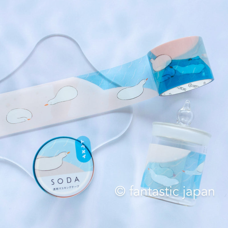 SODA / Clear PET masking tape  -water play- / 30mm