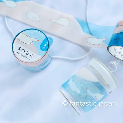 SODA / Clear PET masking tape  -water play- / 30mm