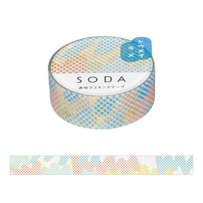 SODA / Clear masking glitter tape -spray- / 15mm