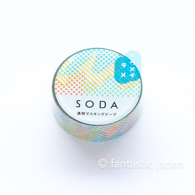 SODA / Clear masking glitter tape -spray- / 15mm