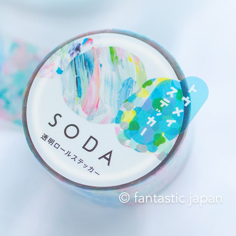 SODA / Clear PET roll sticker  -paints-