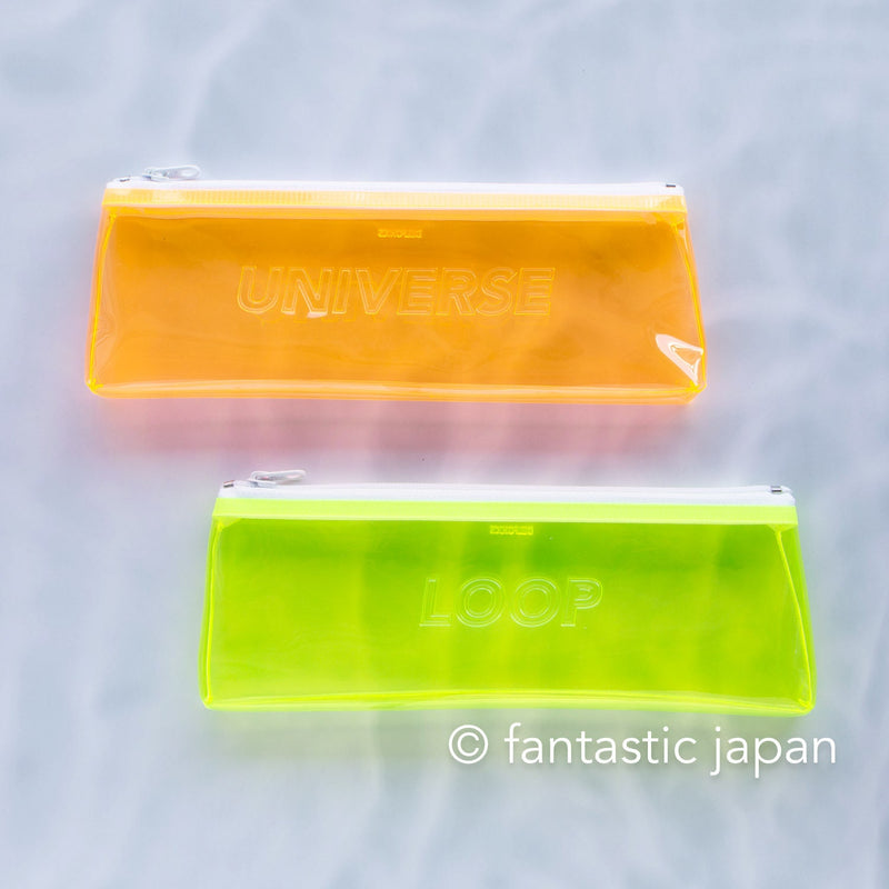 DELFONICS / clear pen case -neon-