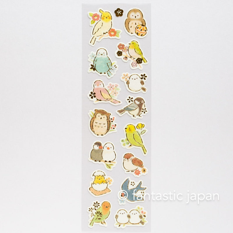 Washi Sticker -birds in the flower-