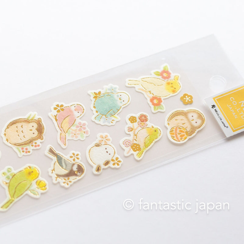 Washi Sticker -birds in the flower-