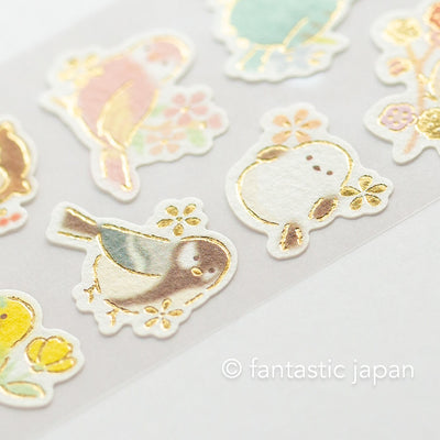 Washi Sticker -birds in the flower-