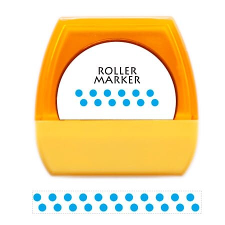 Deco roller marker -dot blue-